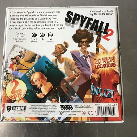 Spy Fall 2 Game short play time psychological card game - Picture 2 of 3